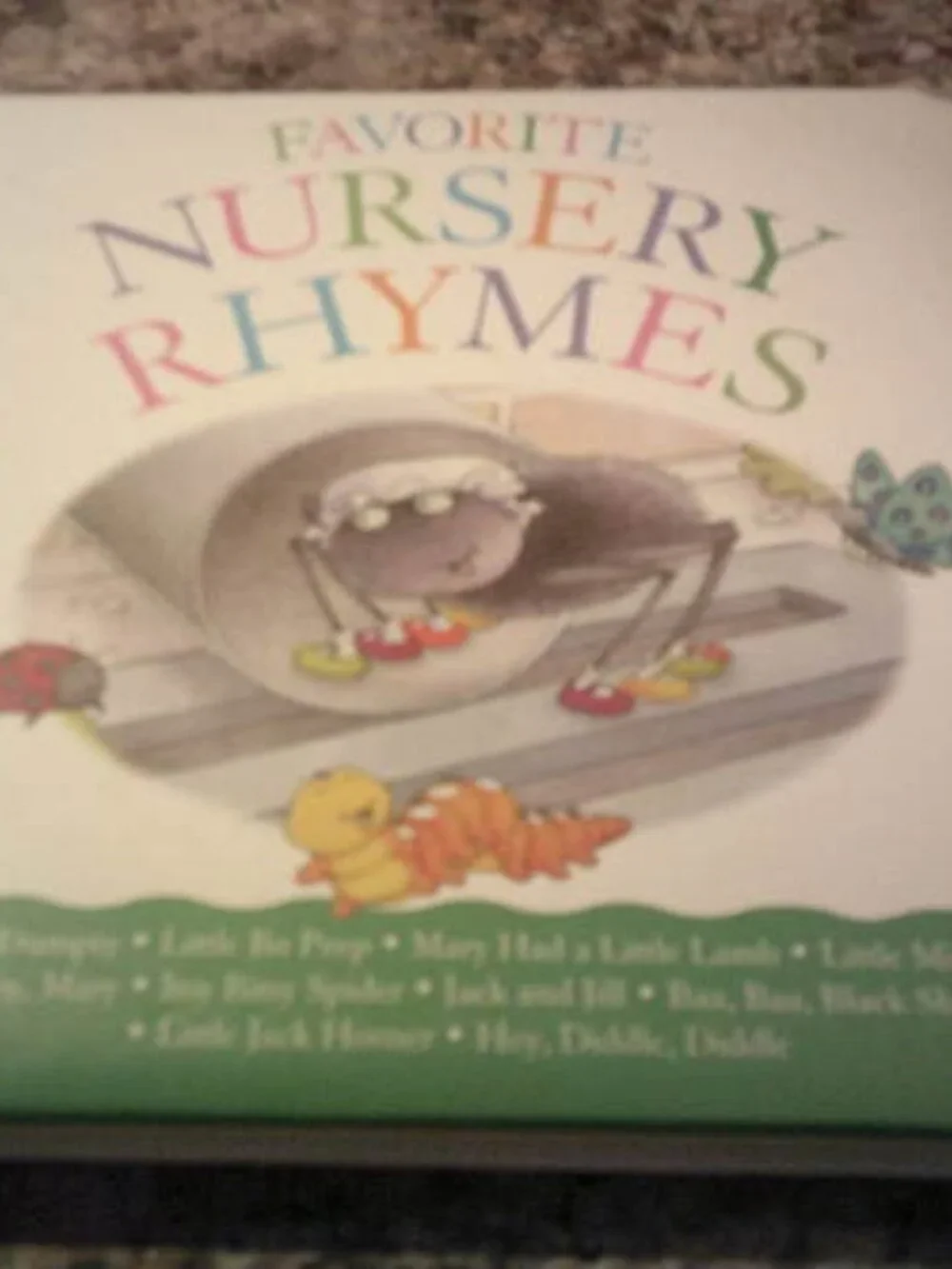 NEW BABY TODDLER PADDED BOARD BOOK: FAVORITE NURSERY RHYMES HUMPTY DUMPTY HIPPO